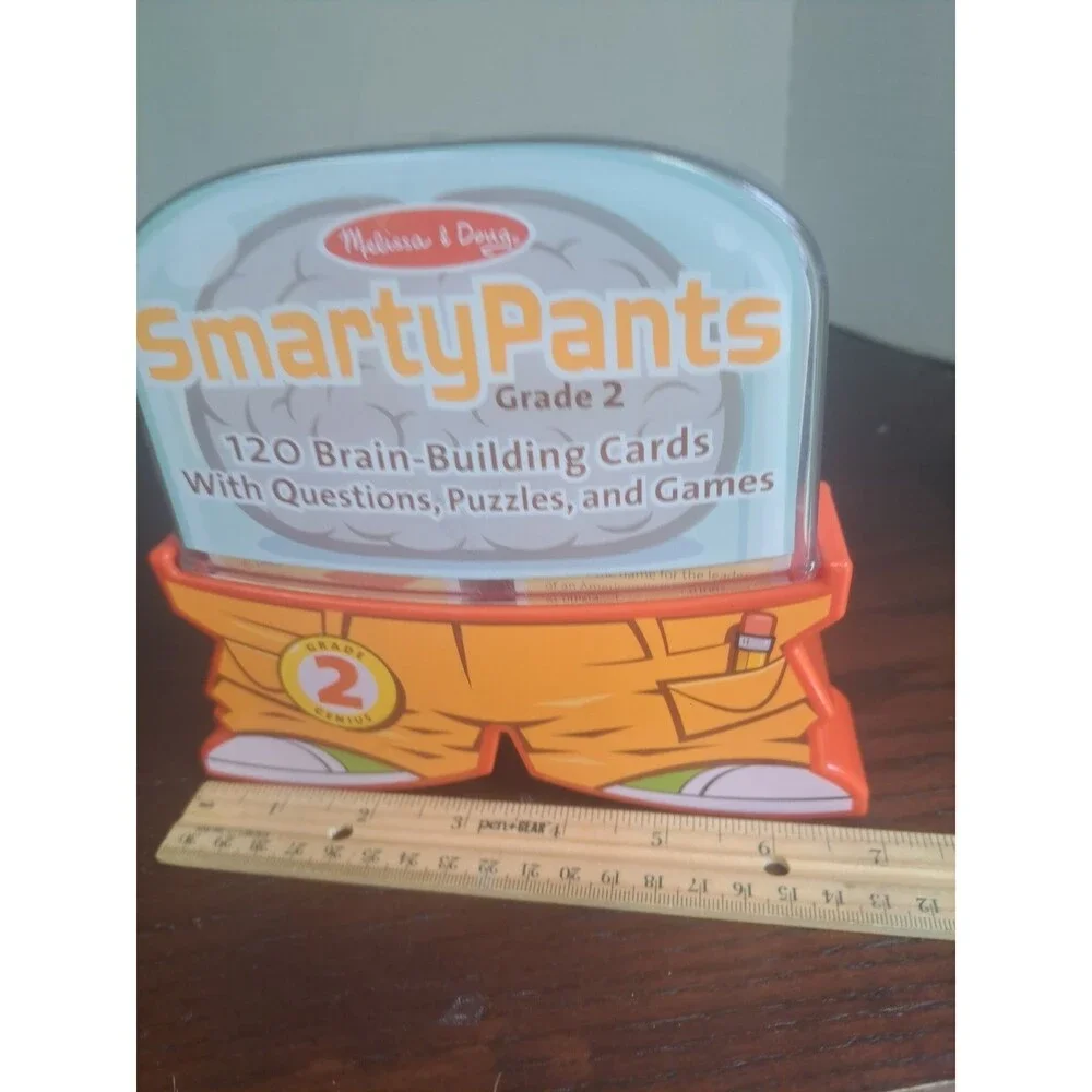 Melissa & Doug Smarty Pants Grade 2 120 Brain Building Cards W/ Questions...